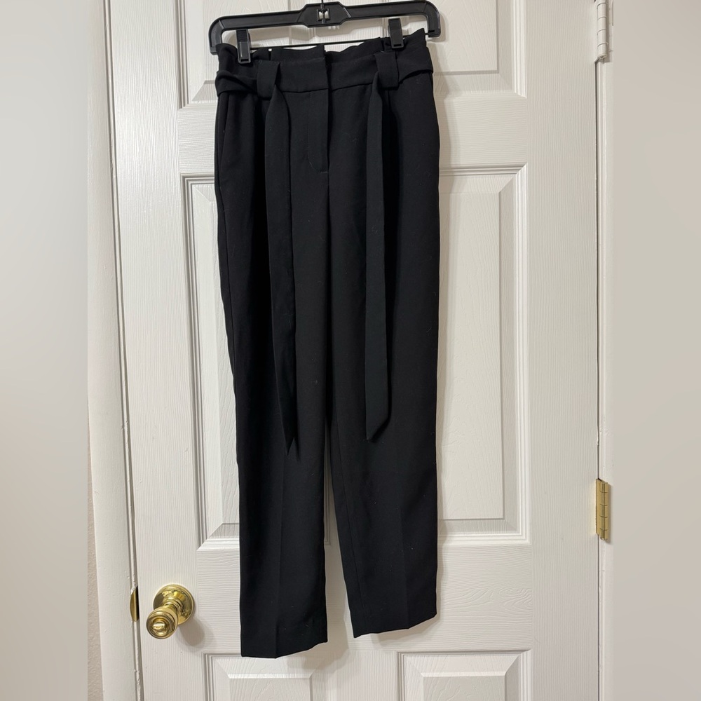 Express Black Tailored Trousers High-Waisted Pleated